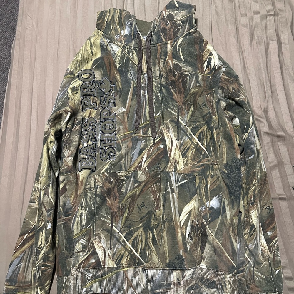 Bass Pro Shops Olive Camouflage Hoodie